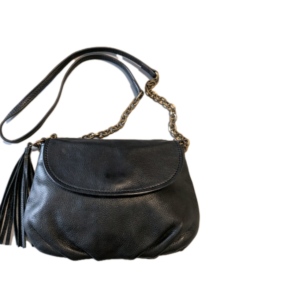 Margot Genuine‎ Black Leather Shoulder Bag